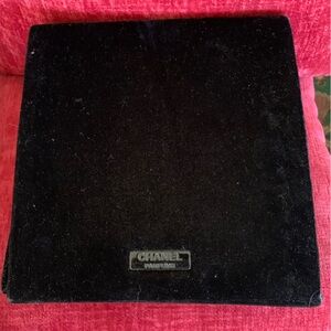 Chanel velvet box.